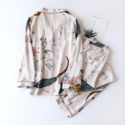 LunaNightwear Cozy - Mukava ja kauniisti kuvioitu pyjamasetti |  | Luna Wear